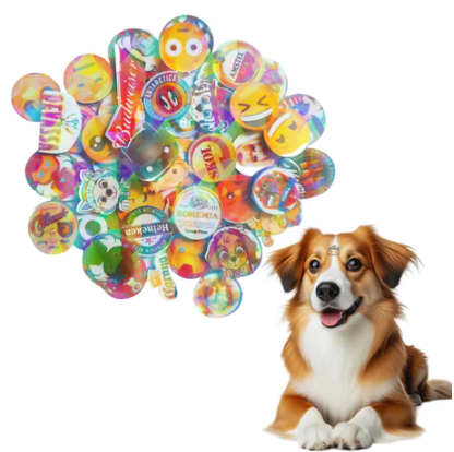 106 Sticker 3D EVA Adesivo Pet Piercings Cachorros e Gatos modelo:Kit-01-110-un