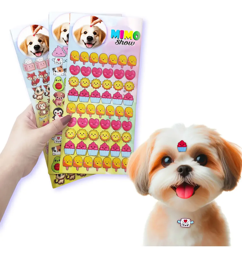 170 Stickers Adesivos Pet Shop Banho e Tosa Cachorro e Gato
