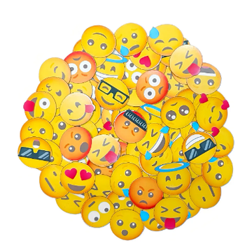 150 Adesivo EMOJI Pet sticker Piercing Cão Gato A22