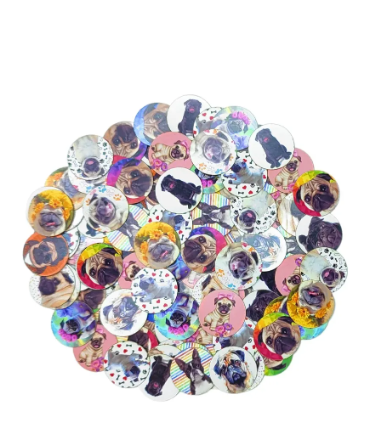 440 Adesivo PUG Pet sticker Piercing Cão Gato A23