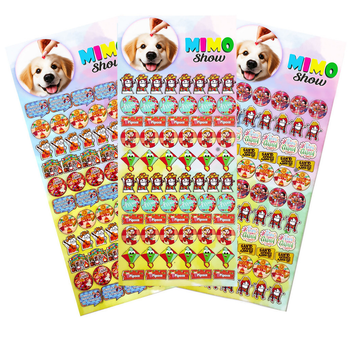 KIt 205 Mini Adesivos Sticker Pet Festa Junina Banho e Tosa