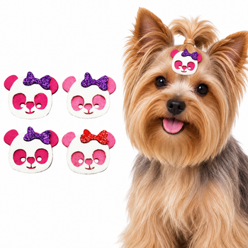 50 Adesivos Pet Piercings Eva Pandas FÊMEA Cães E Gatos