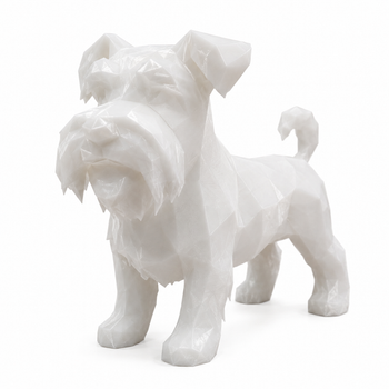 Cachorro decorativo 3D pet shop clínica veterinária