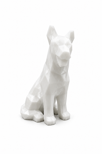Cachorro Decorativo em PETG - Design Moderno Liso